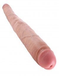 King Cock 16" Tapered Double Dildo – Beige