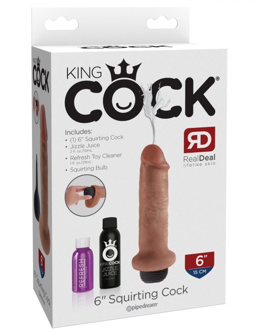 KING COCK 6 SQUIRTING COCK TAN " 3