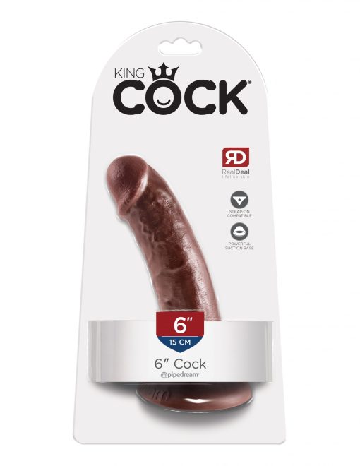 KING COCK 6IN COCK BROWN male Q