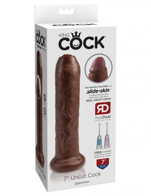 King cock 7 uncut brown cock " male q