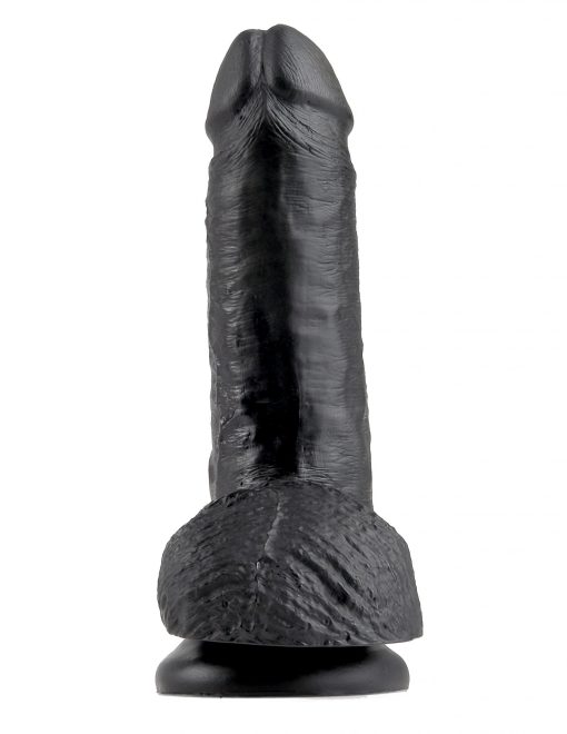 KING COCK 7IN COCK W/BALLS BLACK main