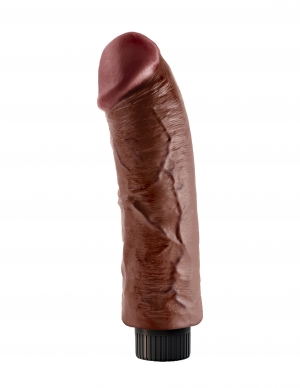 KING COCK 8IN COCK BROWN VIBRATING back