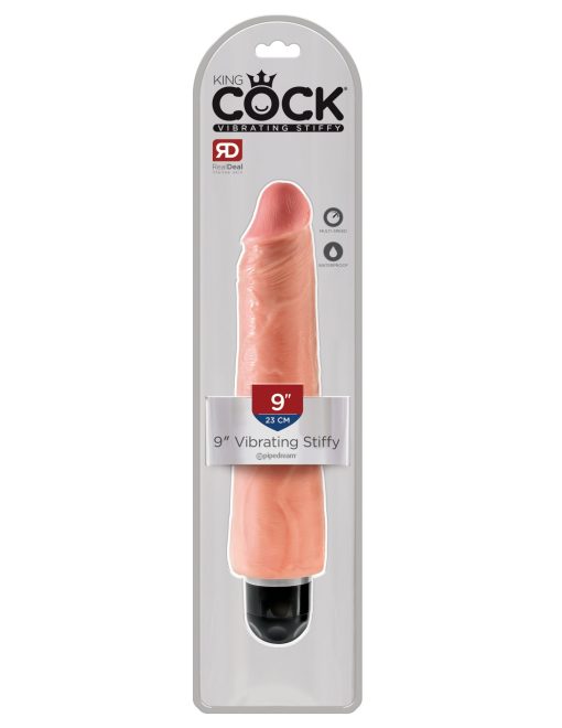 KING COCK 9 VIBRATING STIFFY BEIGE " details
