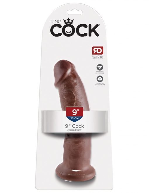 KING COCK 9IN COCK BROWN male Q