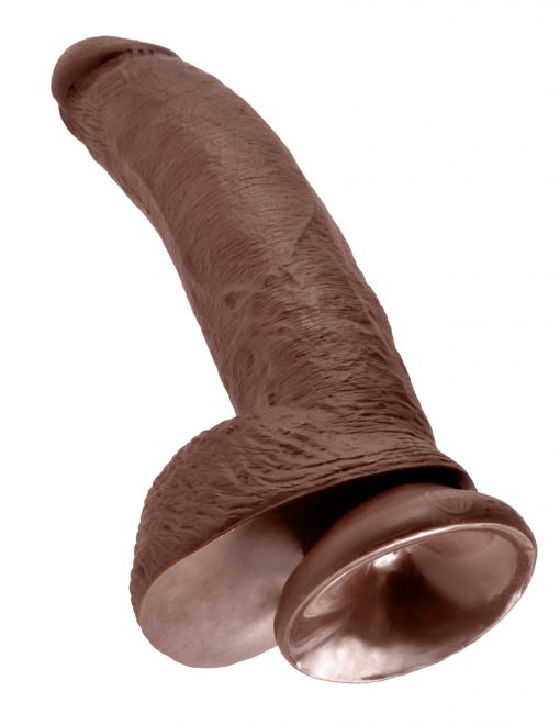 KING COCK 9IN COCK W/BALLS BROWN male Q