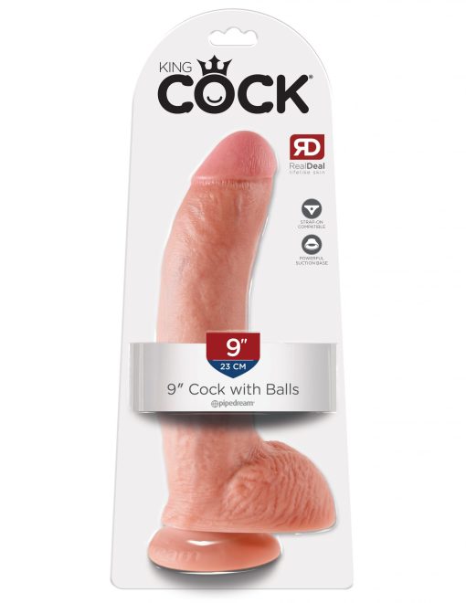 KING COCK 9IN COCK W/BALLS FLESH 2