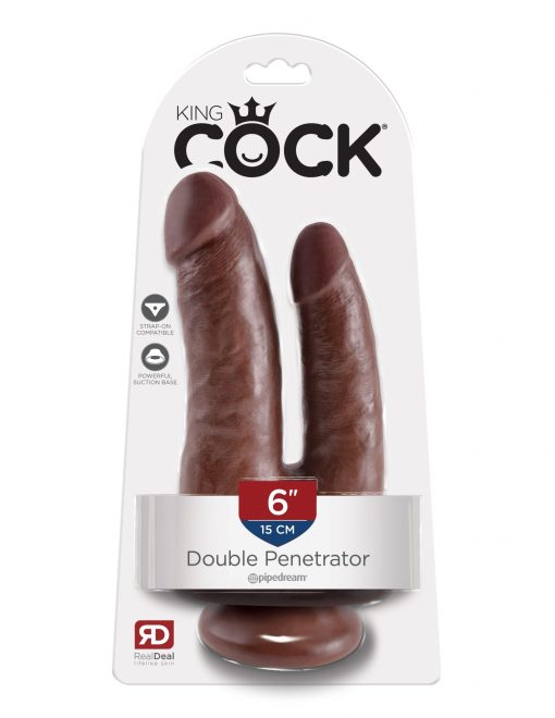 King cock double penetrator brown 2