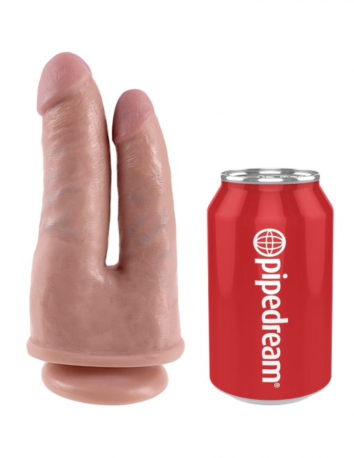 KING COCK DOUBLE PENETRATOR FLESH details