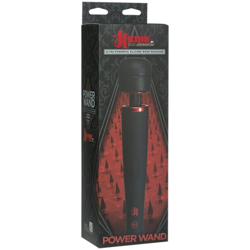 KINK POWER WAND W/ADAPTER BLACK details