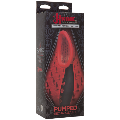 KINK PUMPED PUSSY PUMP RECHARGEABLE VIBRATING BLACK/RED back