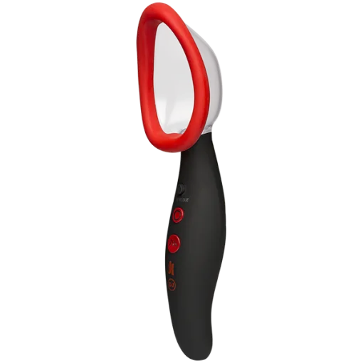 KINK PUMPED PUSSY PUMP RECHARGEABLE VIBRATING BLACK/RED main