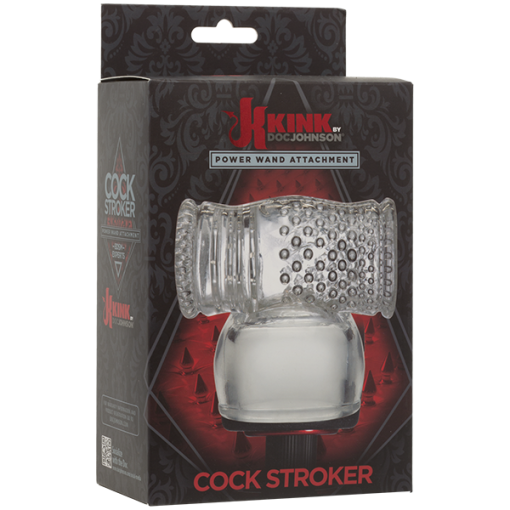 KINK WAND ATTACHMENT COCK STROKER CLEAR back