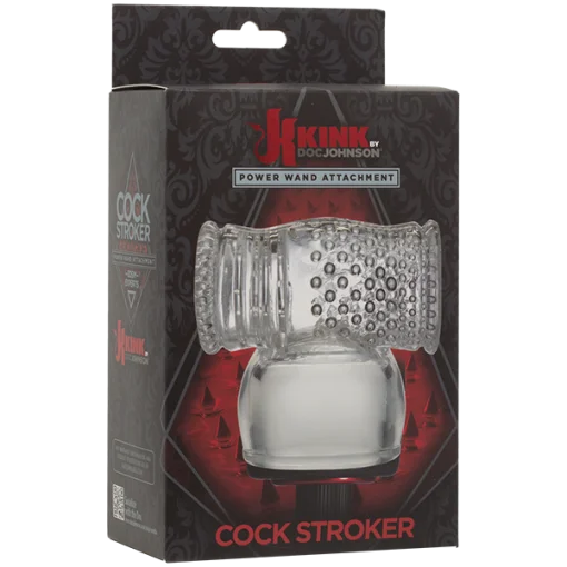 KINK WAND ATTACHMENT COCK STROKER CLEAR back