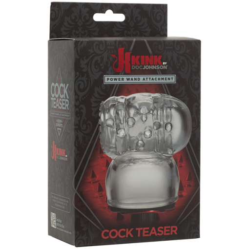 KINK WAND ATTACHMENT COCK TEASER CLEAR back