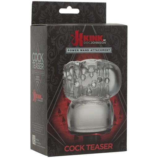 KINK WAND ATTACHMENT COCK TEASER CLEAR back