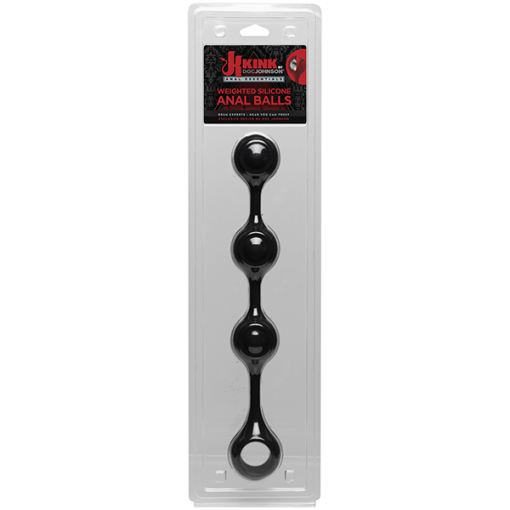 KINK WEIGHTED SILICONE ANAL BALLS BLACK main