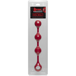 KINK WEIGHTED SILICONE ANAL BALLS RED main