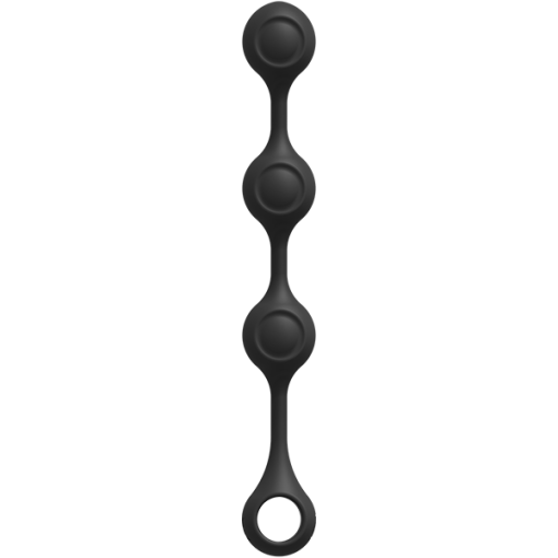 Kink Weighted Silicone Anal Balls Black Main