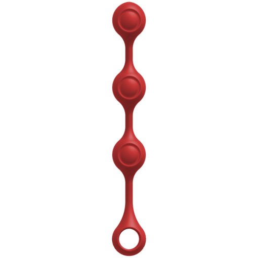 Kink Weighted Silicone Anal Balls Red Main