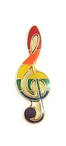 LAPEL PIN RAINBOW NOTE main