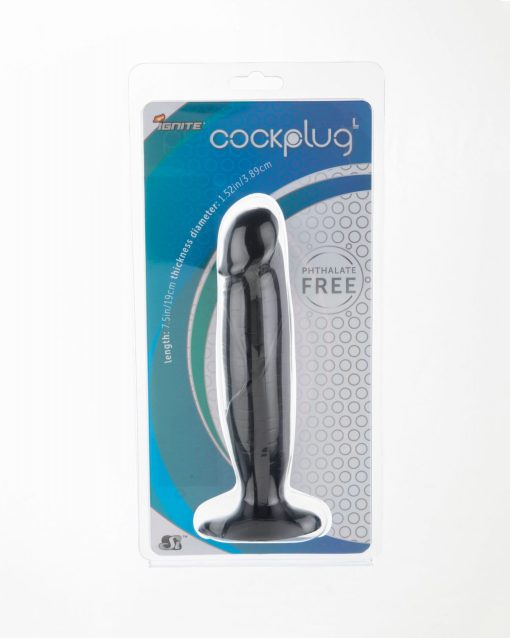 LARGE COCK PLUG BLACK back