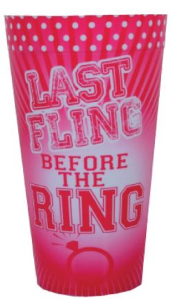 LAST FLING BEFORE THE RING PLASTIC CUP main