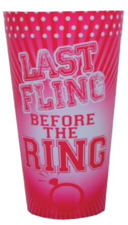 LAST FLING BEFORE THE RING PLASTIC CUP main