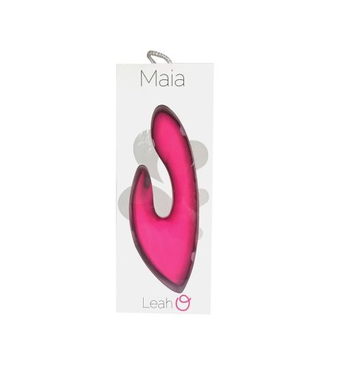 LEAH RECHARGEABLE SILICONE RABBIT MASSAGER NEON PINK 2