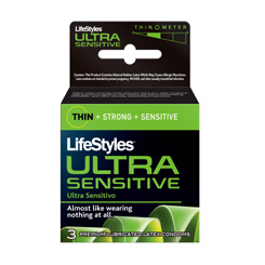 Lifestyles Condom Ultra Sensitive Lubricated 3 Pack