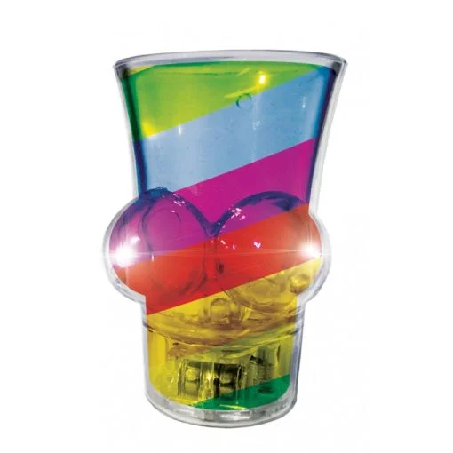 LIGHT UP RAINBOW BOOBIE SHOT GLASS main