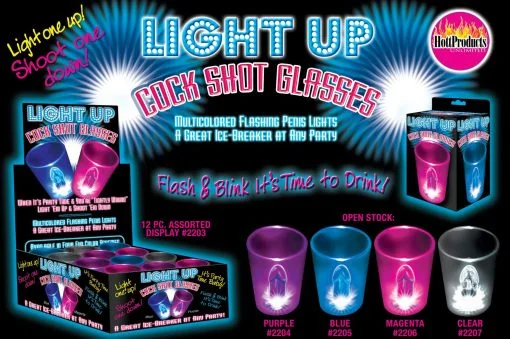 LIGHT UP SHOT GLASSES-CLEAR main