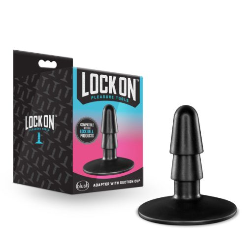 LOCK ON ADAPTER W/ SUCTION CUP BLACK main