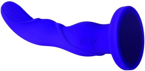 LOVE HARNESSED PURPLE VIBRATING DILDO RECHARGEABLE 2