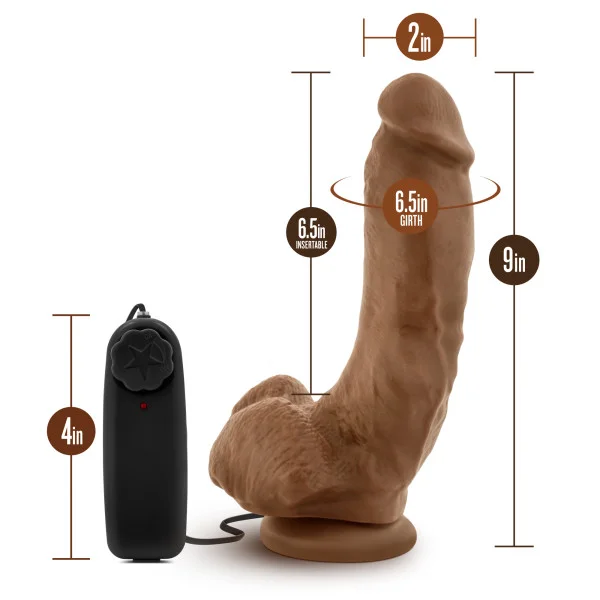 LOVERBOY THE BOXER VIBRATING 9 REALISTIC COCK MOCHA " 3