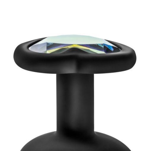 LUXE BLING PLUGS TRAINING KIT BLACK W/RAINBOW GEMS 3