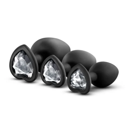 LUXE BLING PLUGS TRAINING KIT BLACK W/WHITE GEMS 2