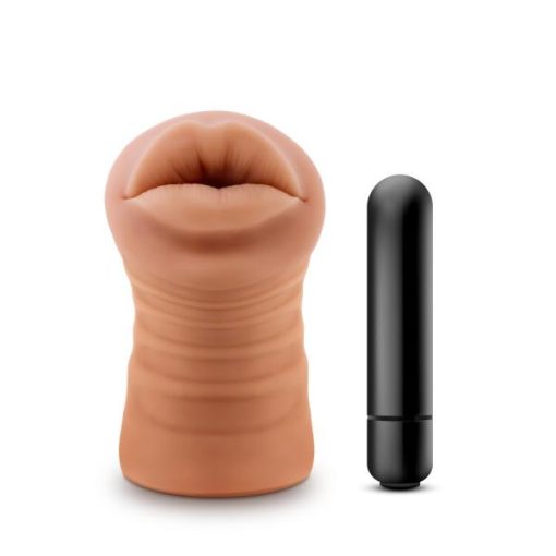 M For Men Isabella Mocha Tan Mouth Stroker Main