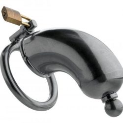 MASTER SERIES ARMOR CHASTITY DEVICE W/REMOVABLE URETHRAL INSERT main