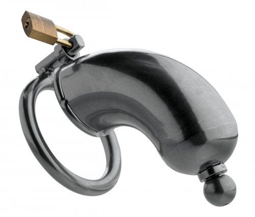 MASTER SERIES ARMOR CHASTITY DEVICE W/REMOVABLE URETHRAL INSERT main