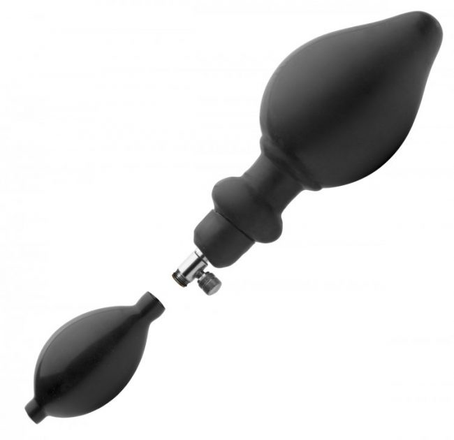 MASTER SERIES EXPANDER INFLATABLE ANAL PLUG W/PUMP details