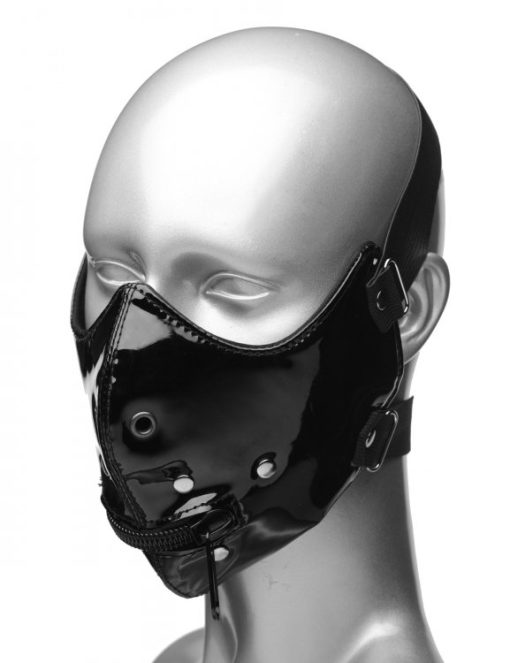 MASTER SERIES LEKTOR ZIPPER MOUTH MUZZLE back