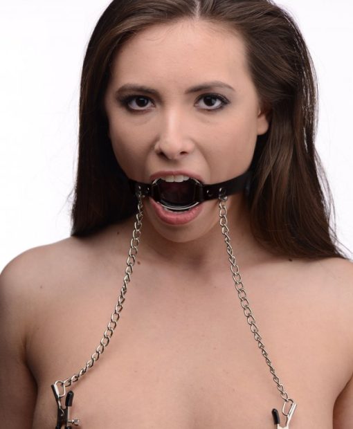 MASTER SERIES SEIZE O RING GAG & NIPPLE CLAMPS back