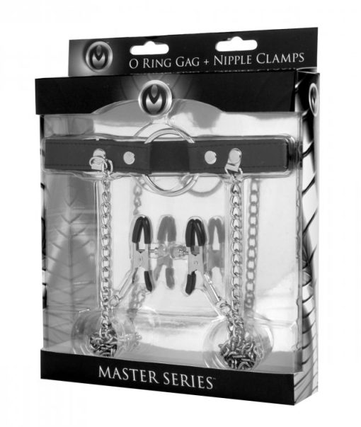 MASTER SERIES SEIZE O RING GAG & NIPPLE CLAMPS details