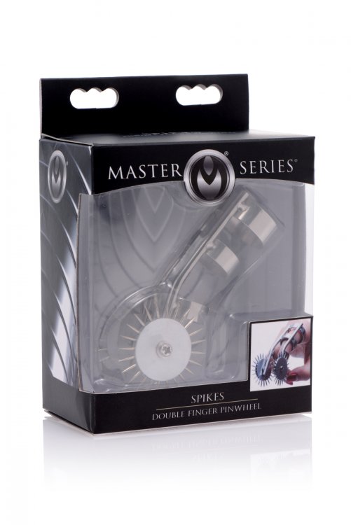 MASTER SERIES SPIKES DOUBLE FINGER PINWHEEL male Q