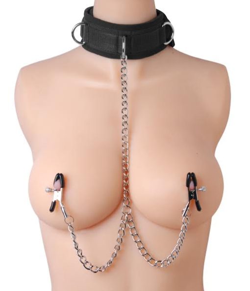 MASTER SERIES SUBMISSION COLLAR & NIPPLE CLAMP UNION back