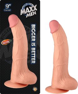 MAXX MEN 9IN CURVED DONG FLESH main
