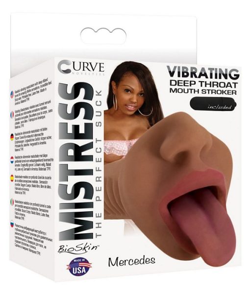 MISTRESS MERCEDES MOUTH STROKER CHOCOLATE back