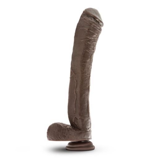 MR SKIN MR ED 13 DILDO W/SUCTION CUP CHOCOLATE " main