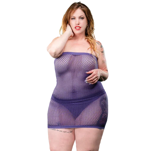 NAUGHTY GIRL MESH TUBE VIOLET Q/S (NET) main