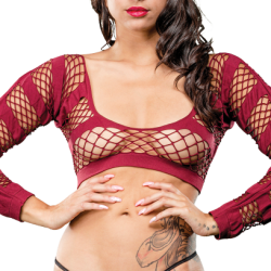 NAUGHTY GIRL SEXY LEGGING BURGUNDY O/S (NET) details